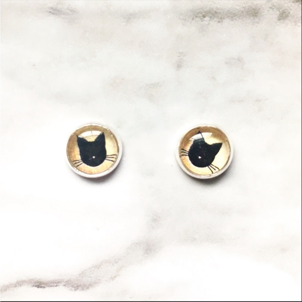 Black Cat Earrings🌙✨